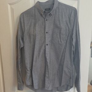 Men's Charcoal Button-Down Shirt